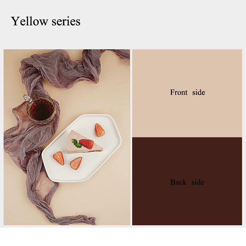 Solid Color INS Photography Background Board for Food Clothes Studio Photo Backdrops Tabletop Shooting Accessories Fotografia: Yellow series