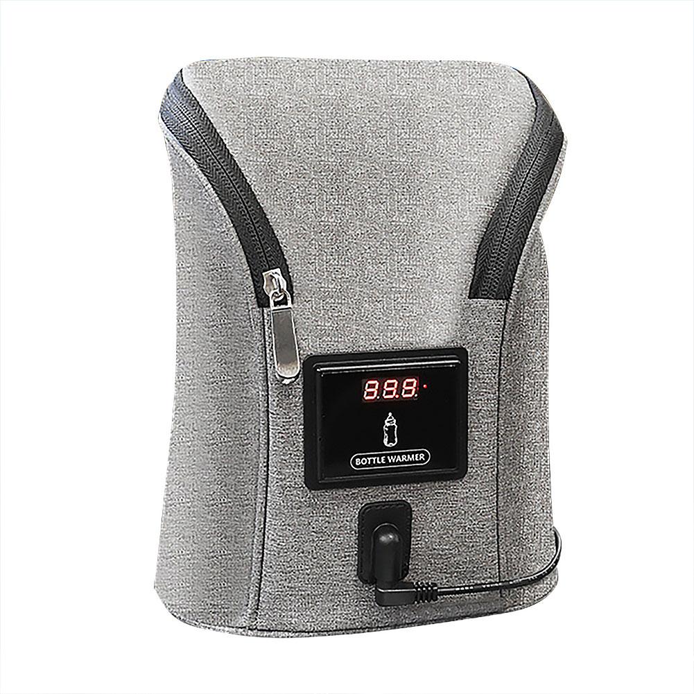 Carmounted Dubbele Fles Warme Draagbare Outdoor Thermostatische Constante Temperatuur Verwarming Multi-functionele Melk Fles Opbergtas