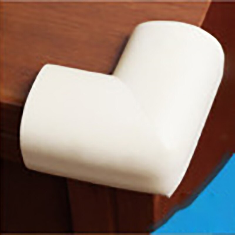 1pc mjuka barnsäkra hörnskydd bord skrivbord hörnskydd barn säkerhetskantskydd för baby barn skydd: Vit