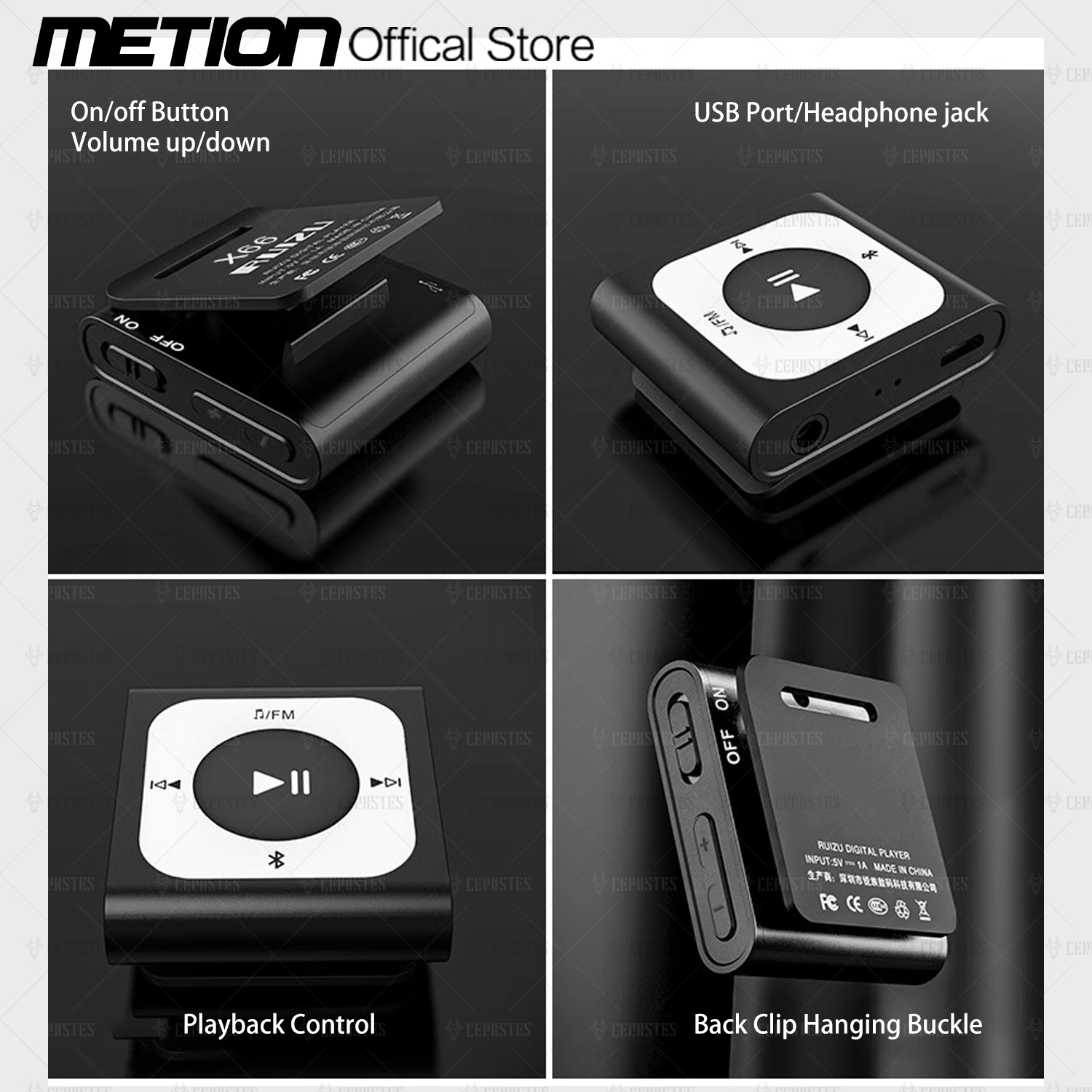 2024 NOWOŚĆ Sportowy odtwarzacz muzyczny MP3 Bluetooth Przenośny klips Mini Walkman Student Odtwarzacz muzyczny Modny odtwarzacz muzyczny z radiem FM