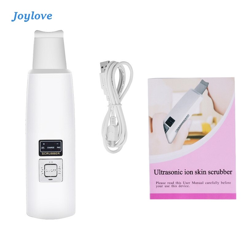 Joylove Multifunctionele Ultrasone Ion Pad Skin Scrubber Oplaadbare Ultrasound Gezicht Porie Schoner Diepe Reiniging Peeling Massager