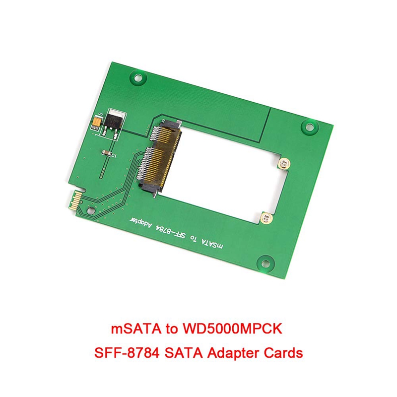 Sff-8784 Sata Express To Msata Adapter Cards Converter for Ultraslim Hard Disk Ssd Wd5000Mpck Wd5000M22K Wd5000M21K