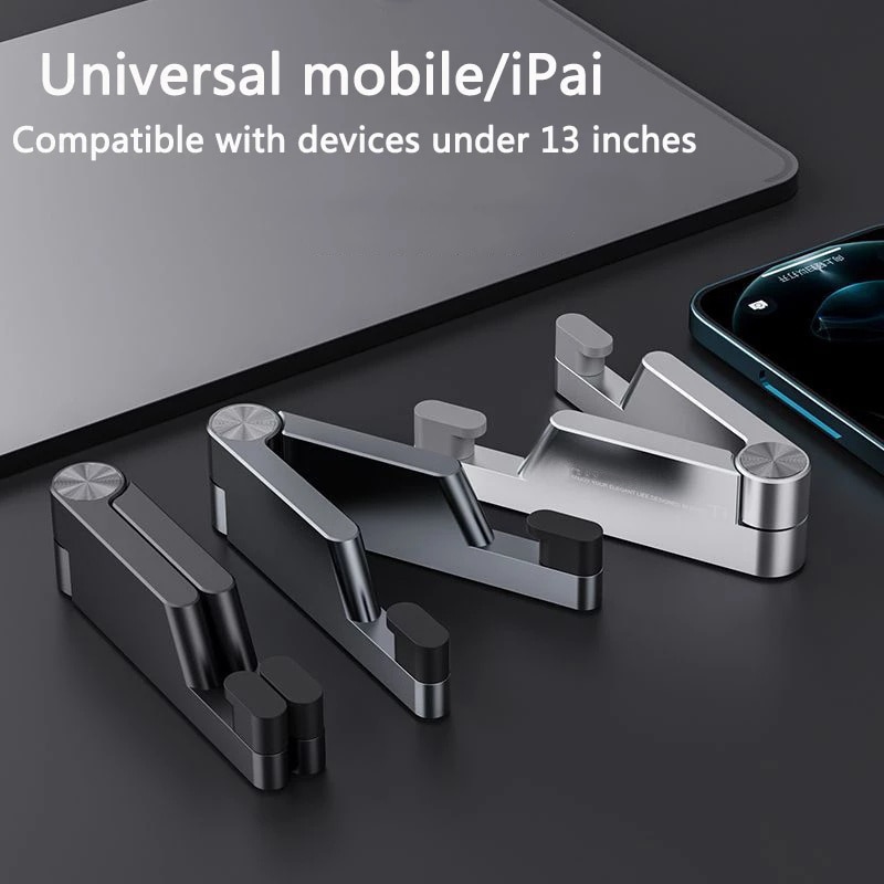 T1 Universal- Mini Aluminium Tragbare Falten Schreibtisch Halterung V-halterung praktisch Wiege Faltbare Stand für praktisch iPad