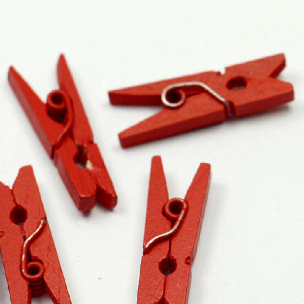 Mini Houten Wasknijpers Wasgoed Fotopapier Peg Clips Wasknijpers Art Craft