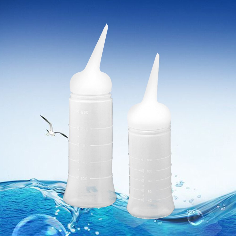 2Pcs Salon Applicator Duurzaam Plastic Utility Kapsel Fles Voor Verven Haarkleuring