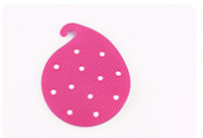 Escova de limpeza de frutas e vegetais, escova criativa de pvc para cozinha, acessórios para cozinha, 1 peça: Rose red