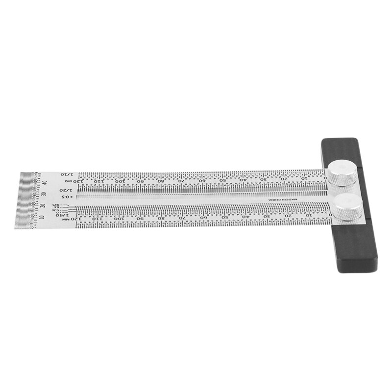 120 MM T Square Woodpecker Tools Woodpecker Square Precision Tiny T-Rule Precision Marking Ruler