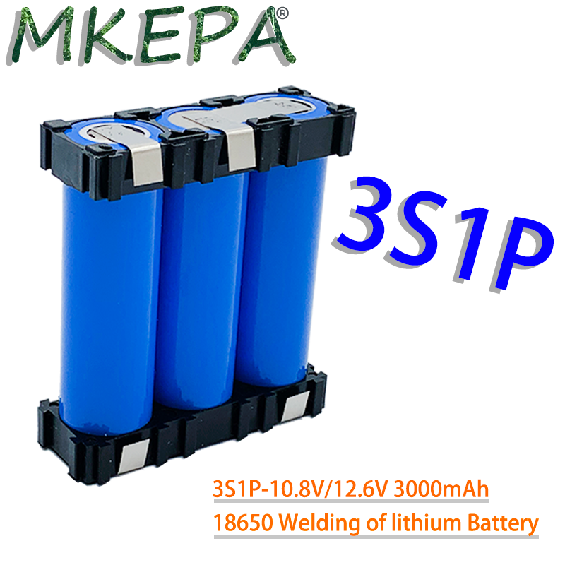 2S1P 3S1P 3S2P 4S1P 4S2P 5S2P 18650 battery pack custom 18650 battery welding 3000mAh / 6000mah battery pack 12.6V to 25.2v sc: black
