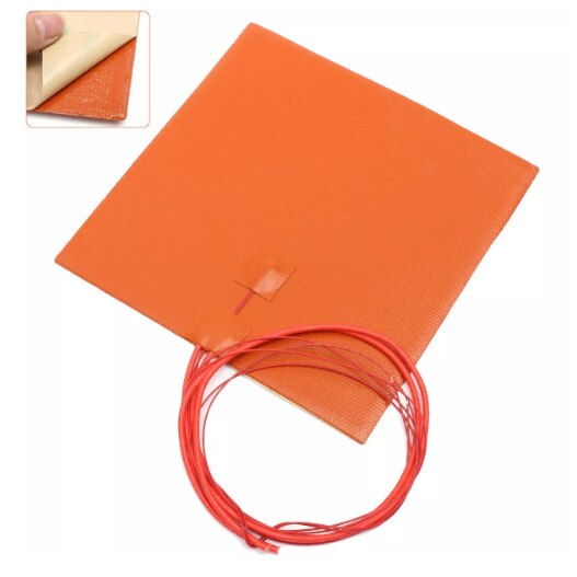 12V 200W 200X200MM Silicone Rubber Heater 3D Printer Heater Bed
