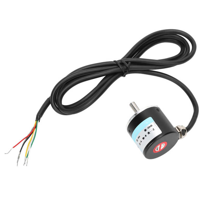 Shaft Encoder ABZ 3‑Phase Encoder Motion Controls Component with Screw Washer 30KHZ 1000B/1024B DC5-24V for Engineering