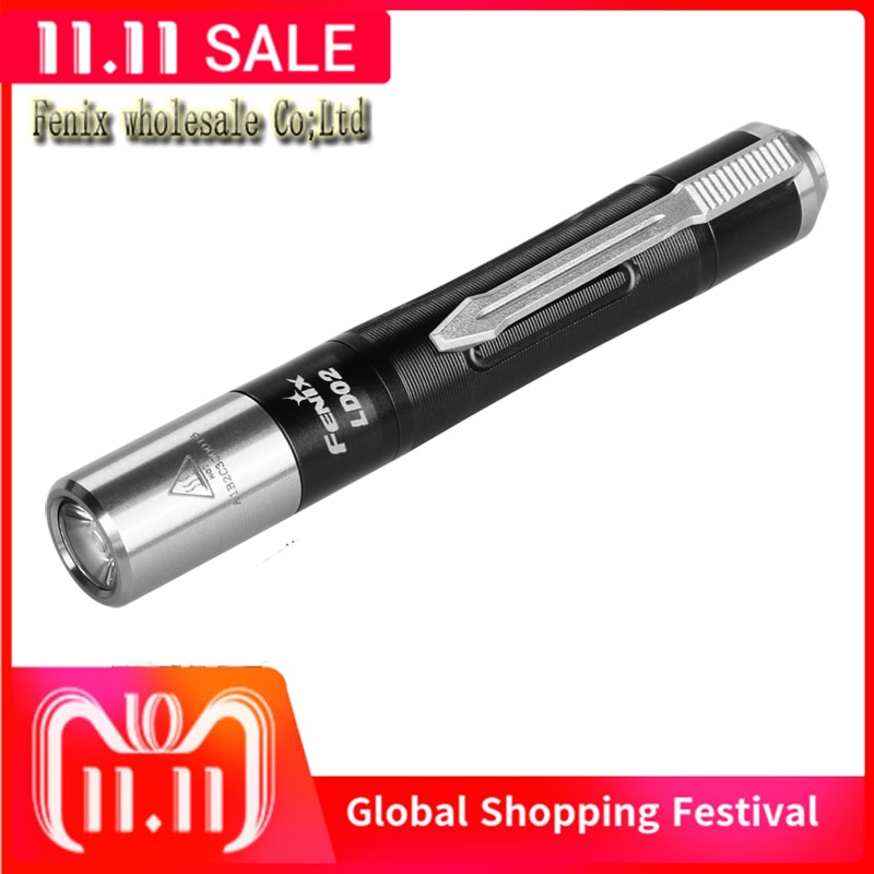 Fenix LD02 V 2.0 Cri Cree XQ-E Hi Warm Witte Led En 365nm Uv Aaa Batterij Led Edc zaklamp Zwart
