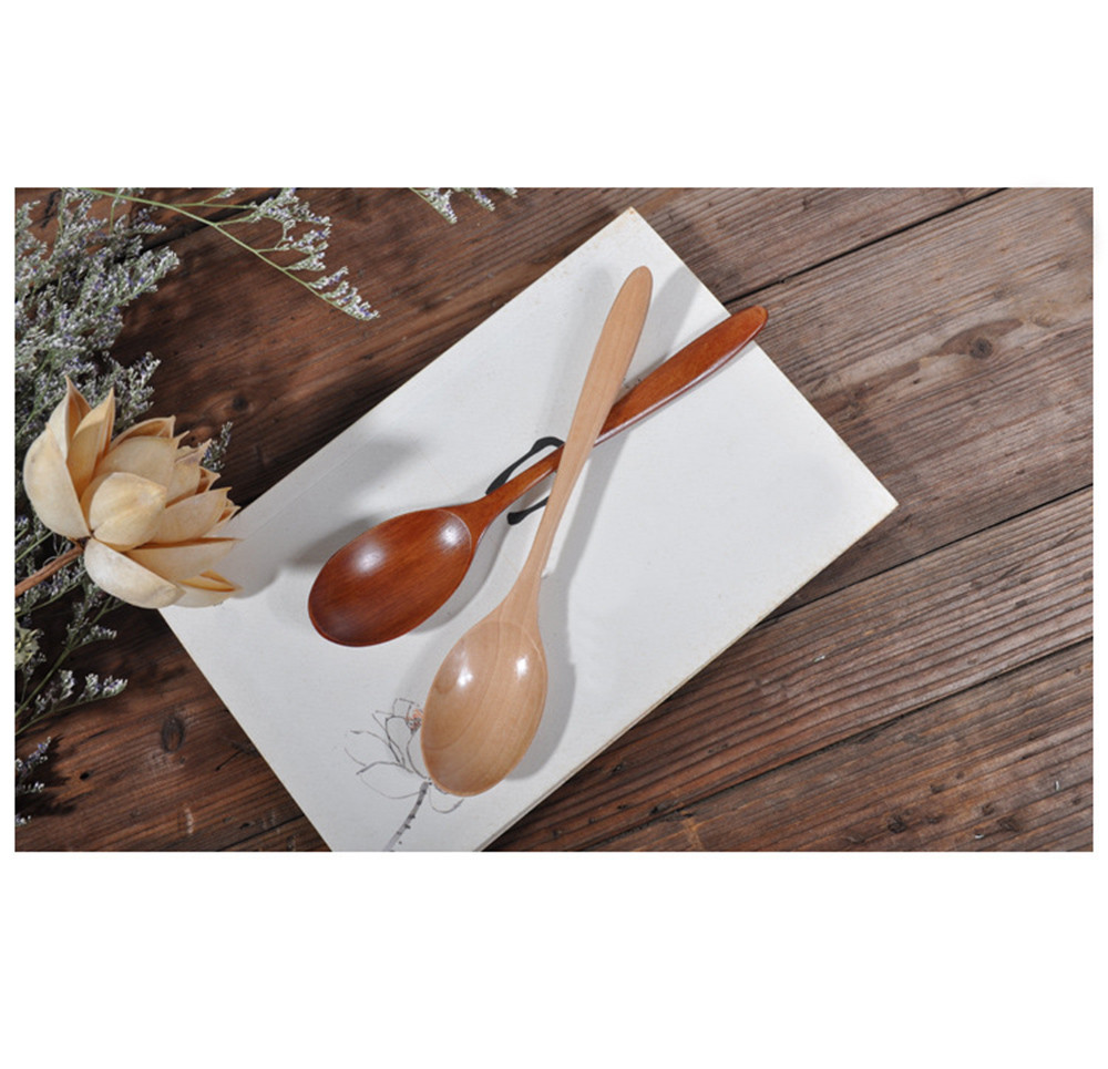 Cuchara para cocina, utensilios de café, cuchara de madera, cucharita y cubertería para cocina, bar, restaurante L0422