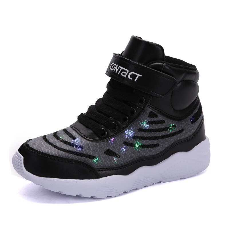 Kka pojkar sneaker tjejer barn led skor med lampor sneaker vår höst skor barn baby flicka skor