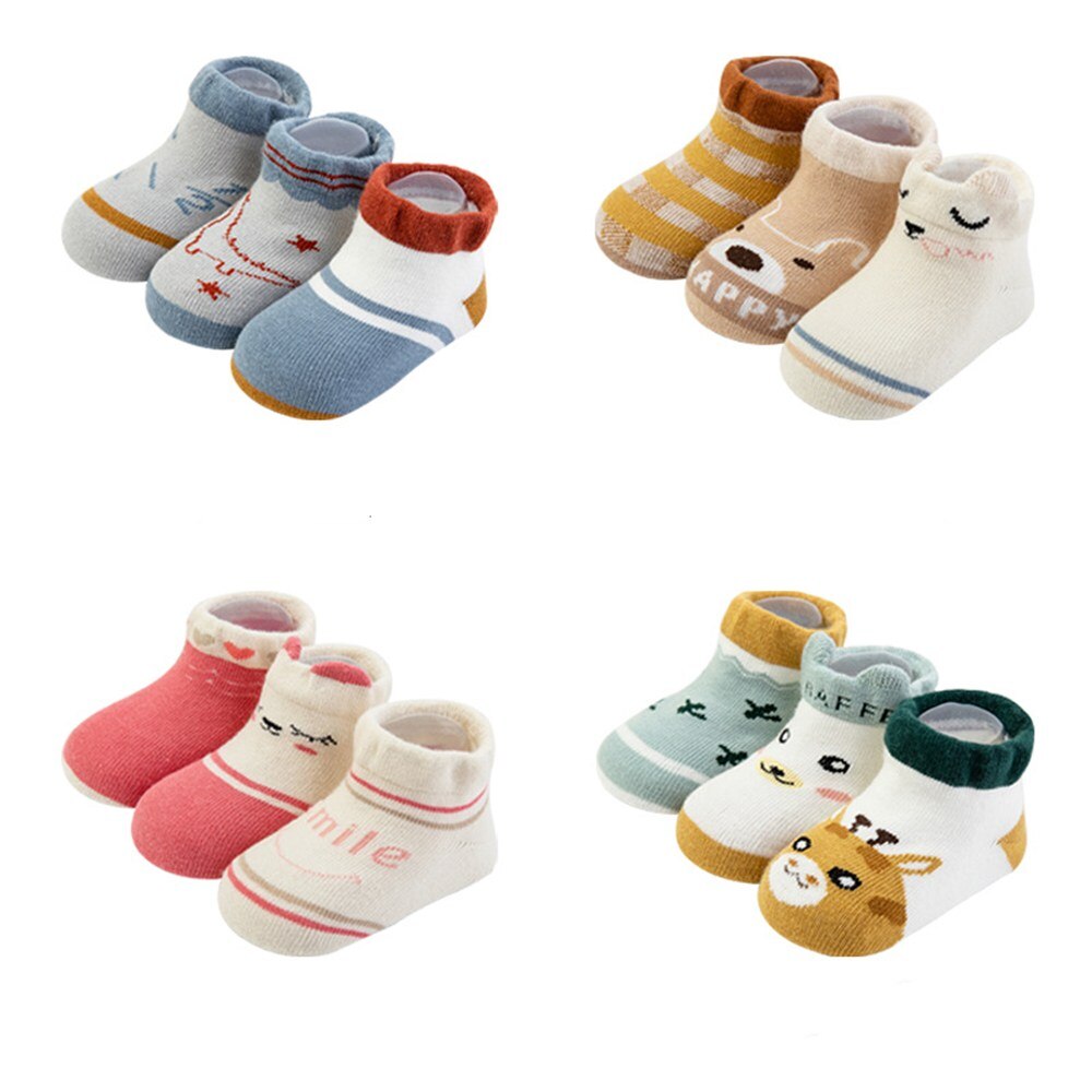 3Pairs/lot 0-3Y Infant Baby Socks Baby Socks for Girls Cotton Mesh Cute Newborn Boy Toddler Socks Baby Clothes Accessories
