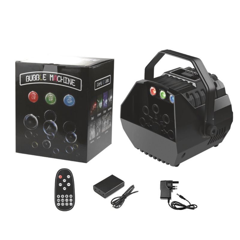 77HD Mini Bubble Machine Auto Bubble Blow Maker for Outdoor/Indoor Use for Kids