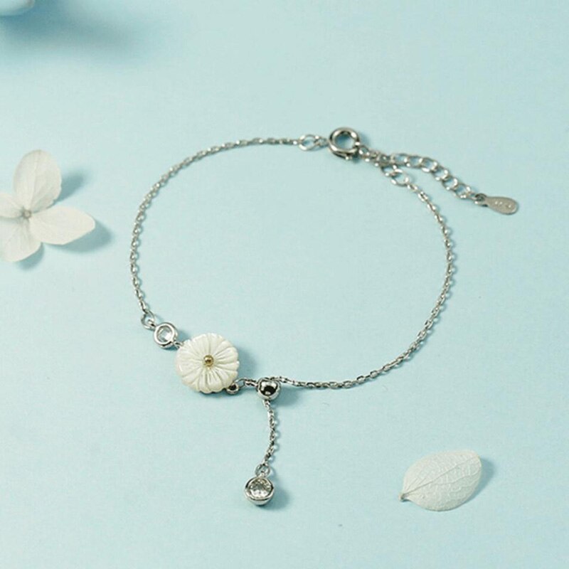 Cavigliere KOFSAC Fashion in argento Sterling 925 per gioielli da donna nuovo romantico conchiglia Daisy Girl accessori per san valentino regalo