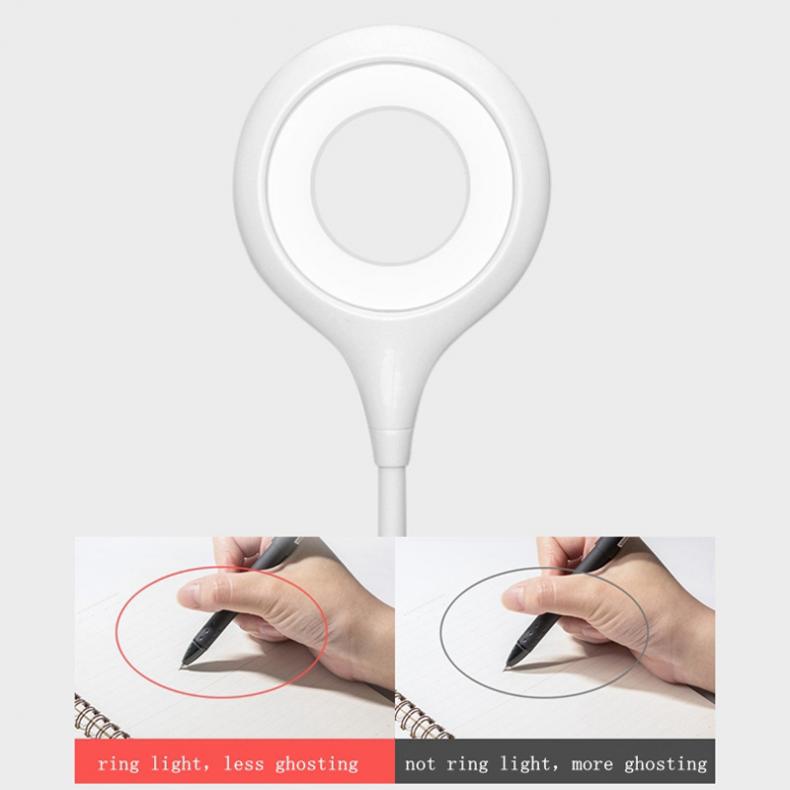 LED-tischleuchte mit berühren-Clip, schwanenhals, usb-aufladbar, 1200 mah akku, Ideal zum arbeiten, lesen oder fürs schlafzimmer.