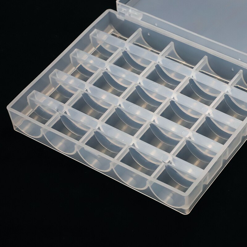 25 Slots Empty Thread Axis Reel Box Sewing Machine Spool Box Cover Sewing Accessories Household Storage Box