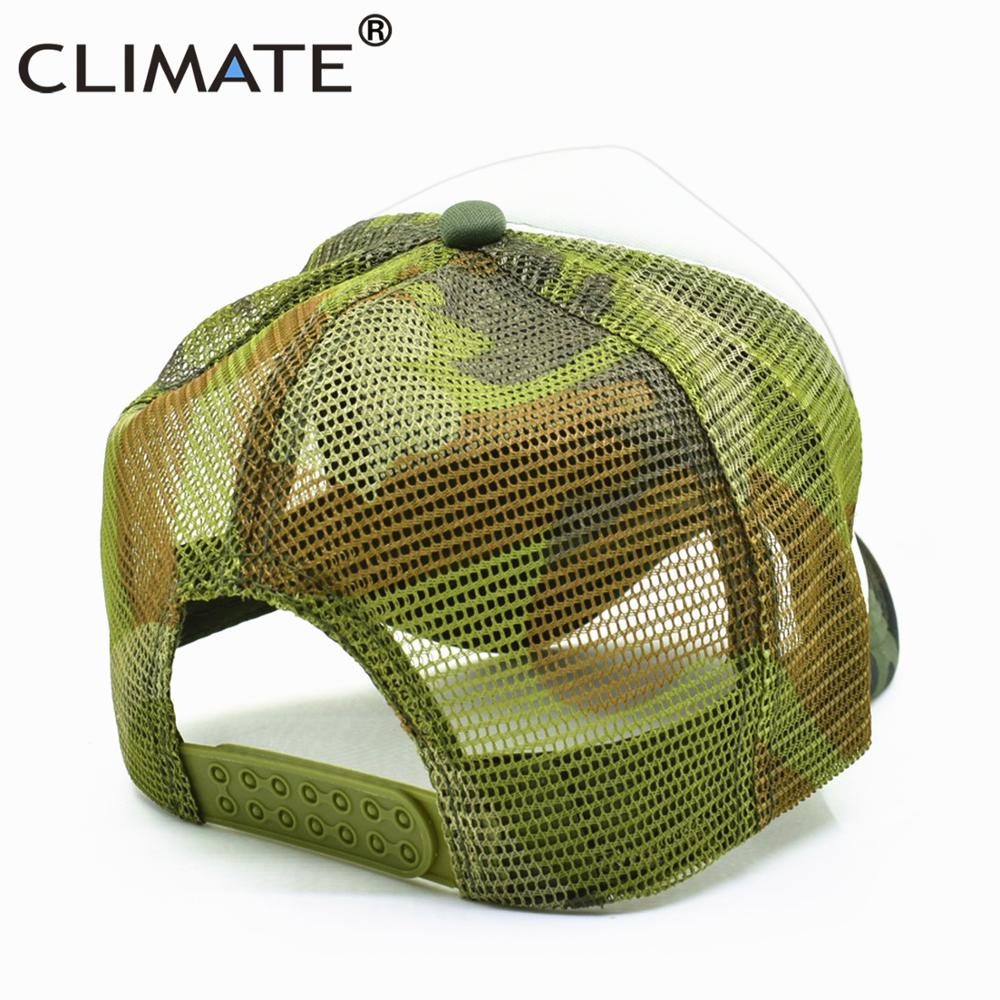 CLIMATE Explore Trucker Cap Wilderness wildlife Camouflage Cap for Outdoor Exploration Baseball Cap Summer Cool Mesh Caps