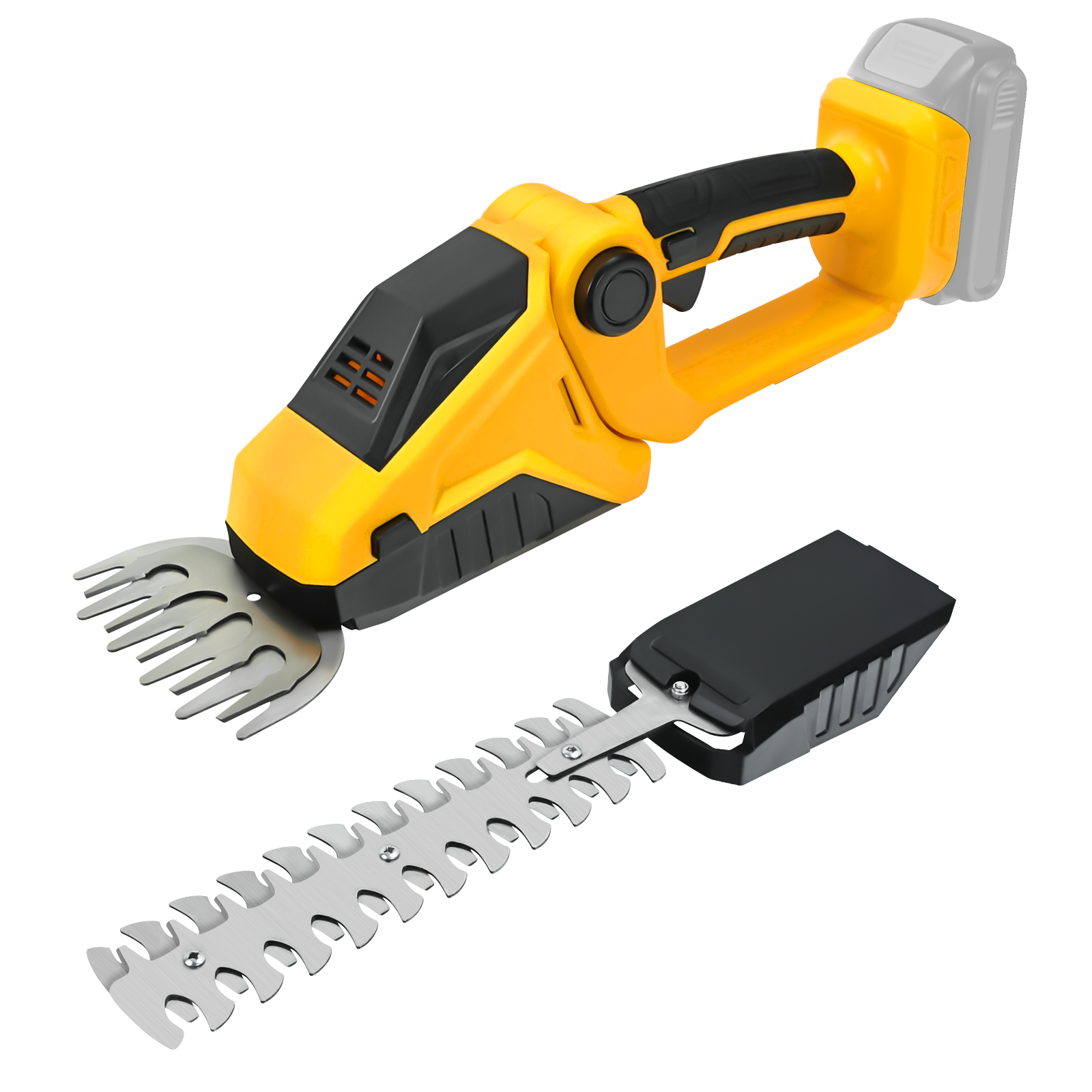 Akku-Heckenschere für Dewalt 20 V Akku, 2-in-1-Handgerät, elektrischer Heckenschere, Grasschere, Gartengerät (keine Batterie): Ursprünglich Titel