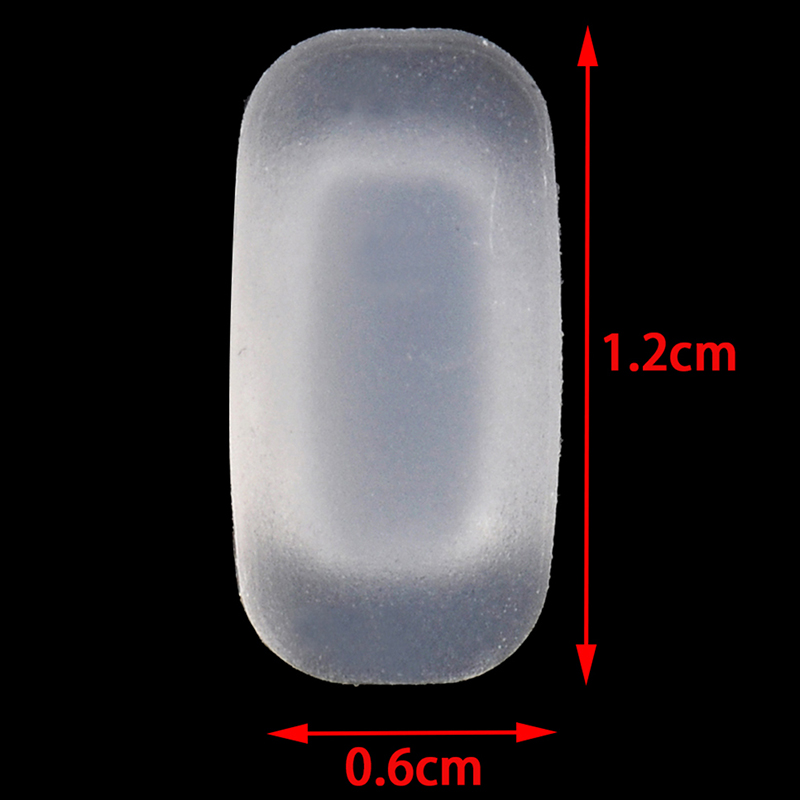 Silicone macio óculos nariz almofadas, retangular fosco inserir óculos nosepads, óculos de sol acessórios, 5 pares