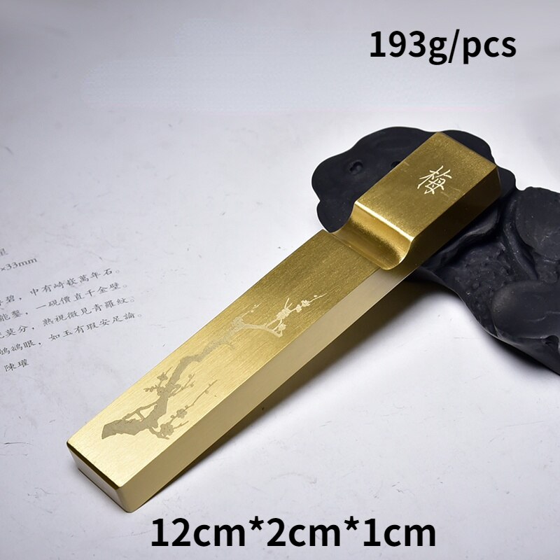 Multifunctionele Massief Messing Presse-papier Paperweights Chinese Kalligrafie Schilderen Paperweights Papre Drukken Ornamenten: A4