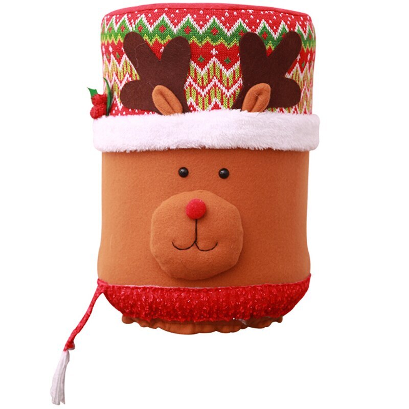 Julevandsdispenserbetræk strikket sweater julemand snemand elgbetræk 37*25cm: Default Title