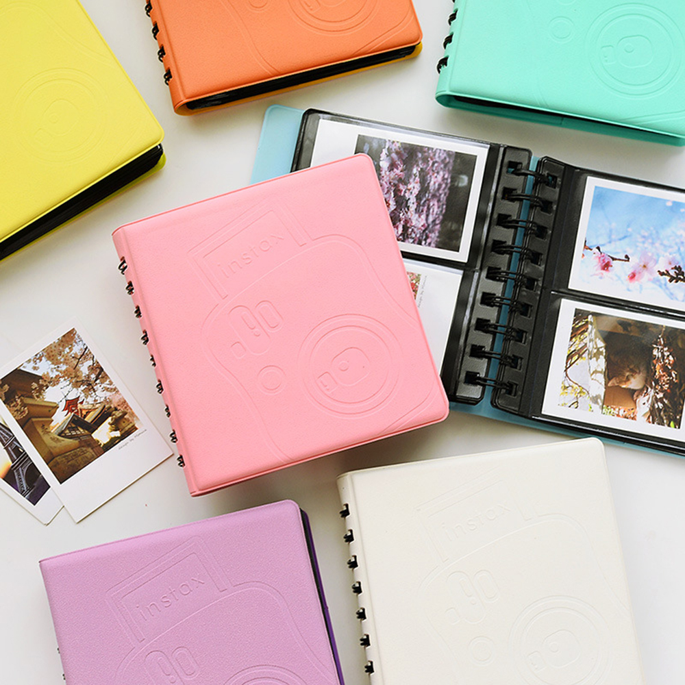 3 Inch Mini Fotoalbum 68 Zakken Fotoalbum Voor Fujifilm Instax Mini 12/11/7/40/90 Instax Mini Film Papier Macaron Kleur Album