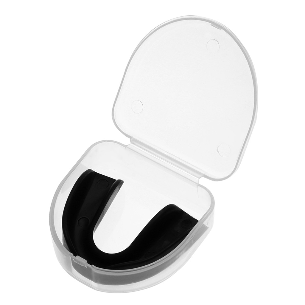 CLEAR Gum Shield Teeth Protector Mouth Guard Piece Rugby Football Boxing Basketball Football Rugby Boxing CaseTooth Sleeve