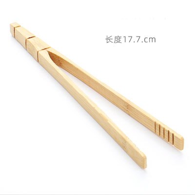 Xmt-home naturlig bambus pincet til te kop tænger træ klip pincet te ceremoni dele: Type 4