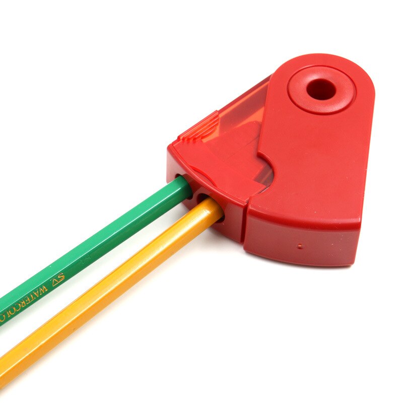 Push Pull Pencil Sharpener Double &amp; Single Hole Multifunctional Student School Office Stationery Mechanical Sharpeners