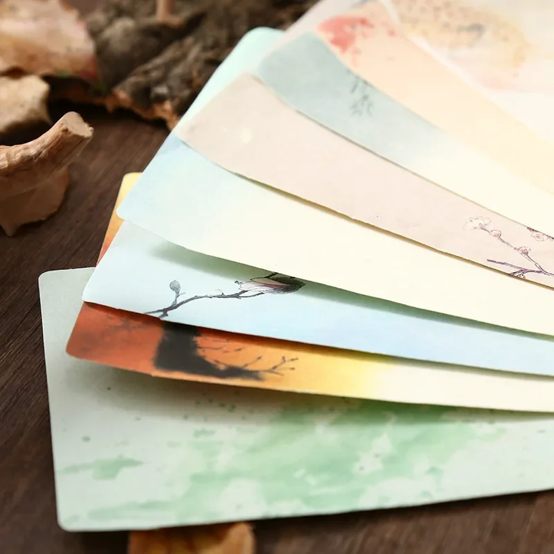 2/6 Stuks Vintage Enveloppen Met Letter Pads Ansichtkaart Bruiloft Uitnodiging Kaart Brief Papieren Omslag Kantoorbenodigdheden