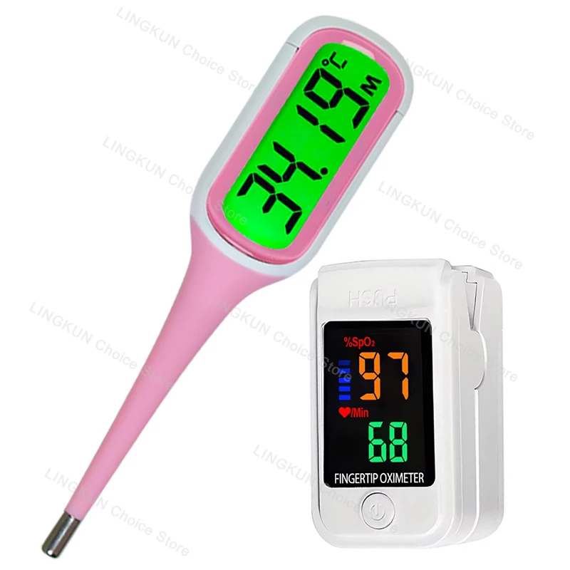 Termómetro rápido de silicona 9S para fiebre, termómetro Digital infrarrojo para el cuerpo Basal, pantalla LED de temperatura Rectal para axila Oral: Dark Brown