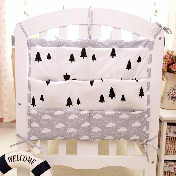 Baby Beddengoed Sets Cot Opknoping Opbergtas Gedrukt Baby Beddengoed Flessen Luier Diversen Multilayer Zakken Bag: NO6