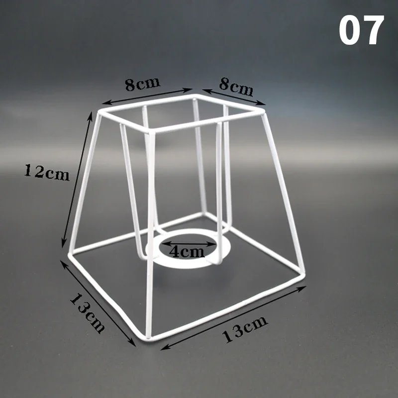 Lampenkap Kooi Frame Ijzeren Draad Licht Kroonluchter Beugel Lamphouder Voor Diy Ring Guard Tafel Lampenkap Ondersteuning Materiaal: green