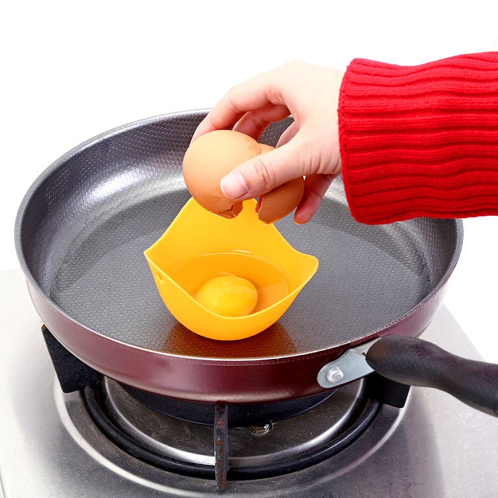 2pcs Soft Silicone Egg Poachers Boiled Eggs Holder Food Grade Cook Eggcup Breakfast Kitchen Cooking Tools Egg Holder