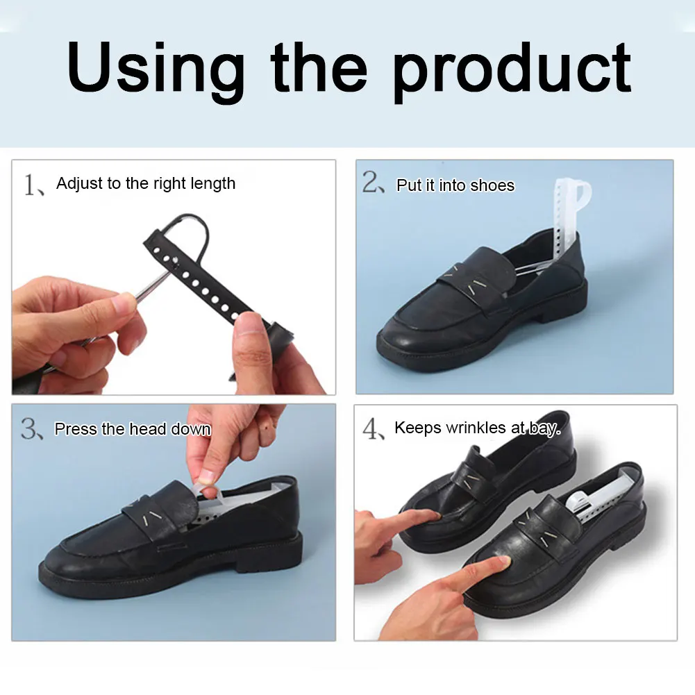 1–10 Paar Kunststoff-Schuhspanner für Damen und Herren, Unisex, modische Lederschuhe, verstellbar, tragbar, für Schuhspanner, Keilrahmen