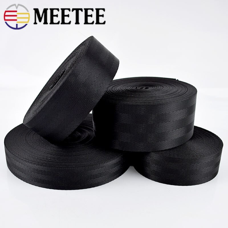 Meetee 5 metrów 20-50mm taśma poliestrowa nylonowa taśma DIY instrukcja fotelik bezpieczeństwa dla dziecka plecak taśma z polietylenu pas rzemiosło materiał