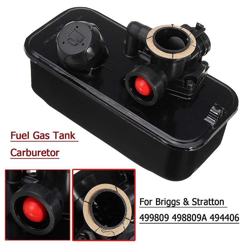 Trädgård gräsklippare bränsletank tank förgasare kol till för briggs & stratton 499809 498809a 494406 opd 98-104987 96900 98900 9 b 900