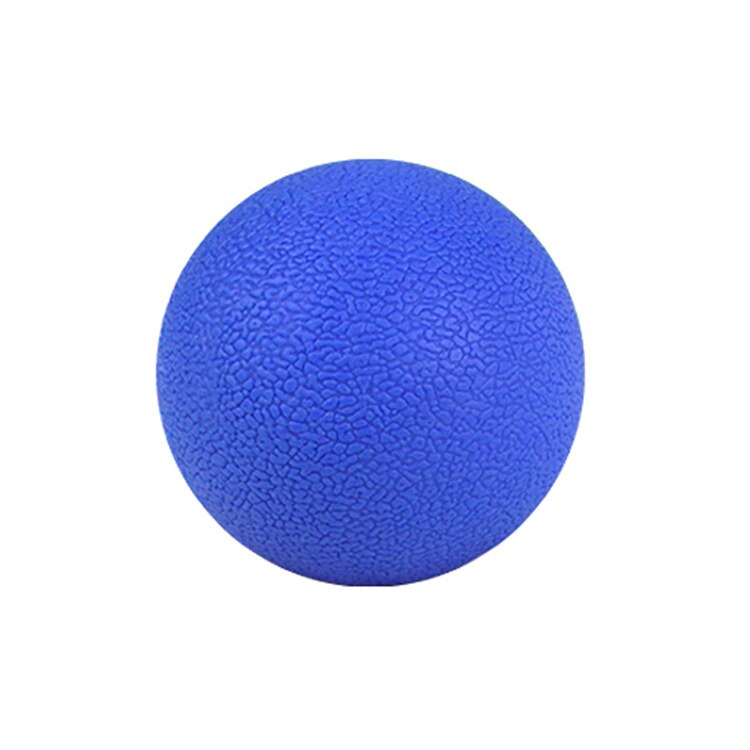 65mm tpe fitness massageboll hockey lacrosseboll avslappning självmassage träning fascia träning färgglad träning: Blå