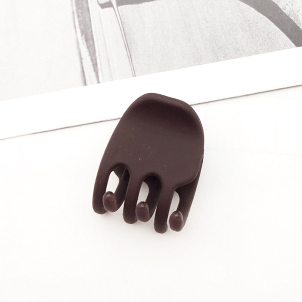 Mini Haar Klauw Clips Voor Meisjes En Vrouwen, kleine Haar Clips Pins Klemmen Non Slip Tiny Plastic Jaw Clips Haarspeld: Dark brown