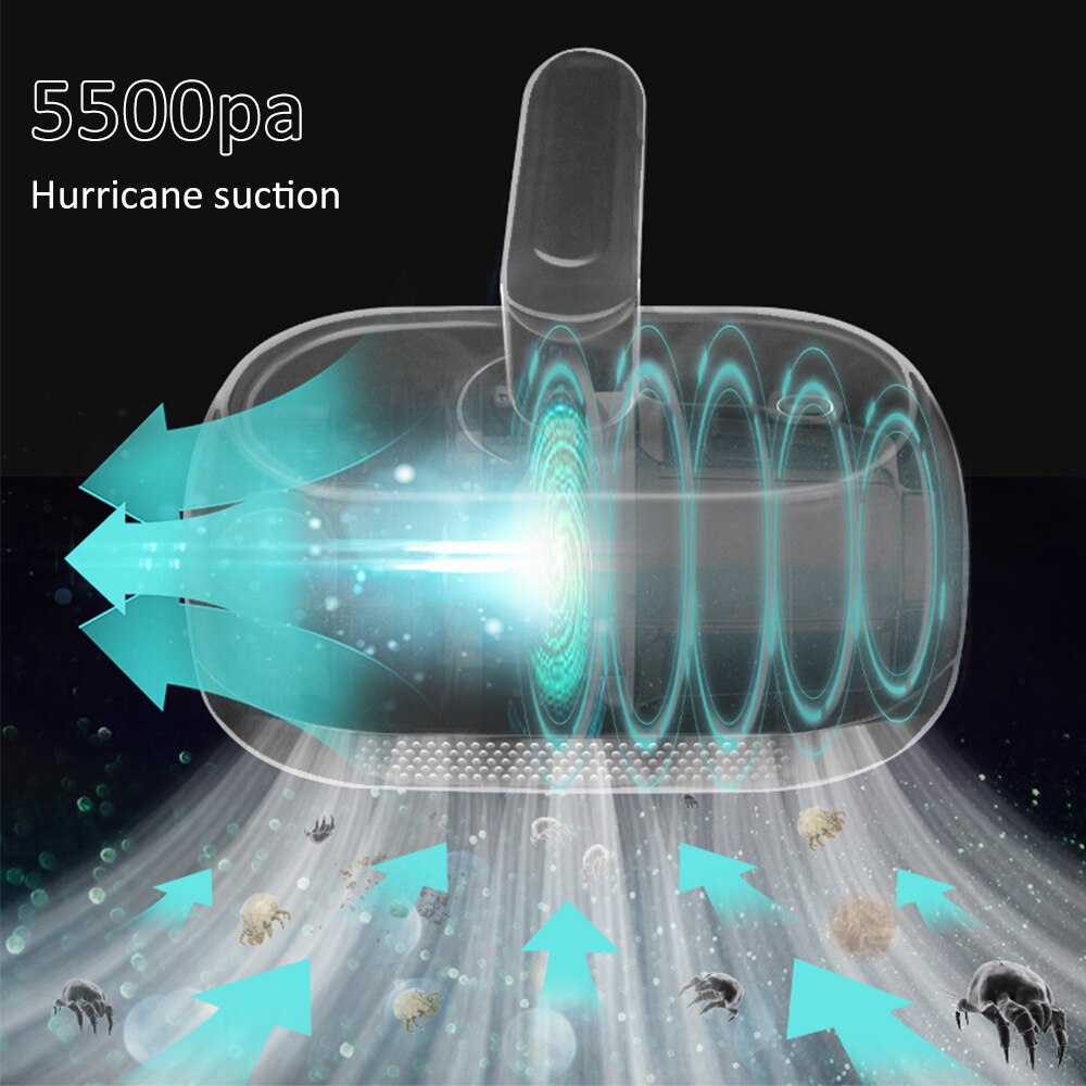 Wireless Mite Removal Instrument Home Bed Sofa Small Ultraviolet Sterilization Machine Vacuum To Remove Dust Mites For Home