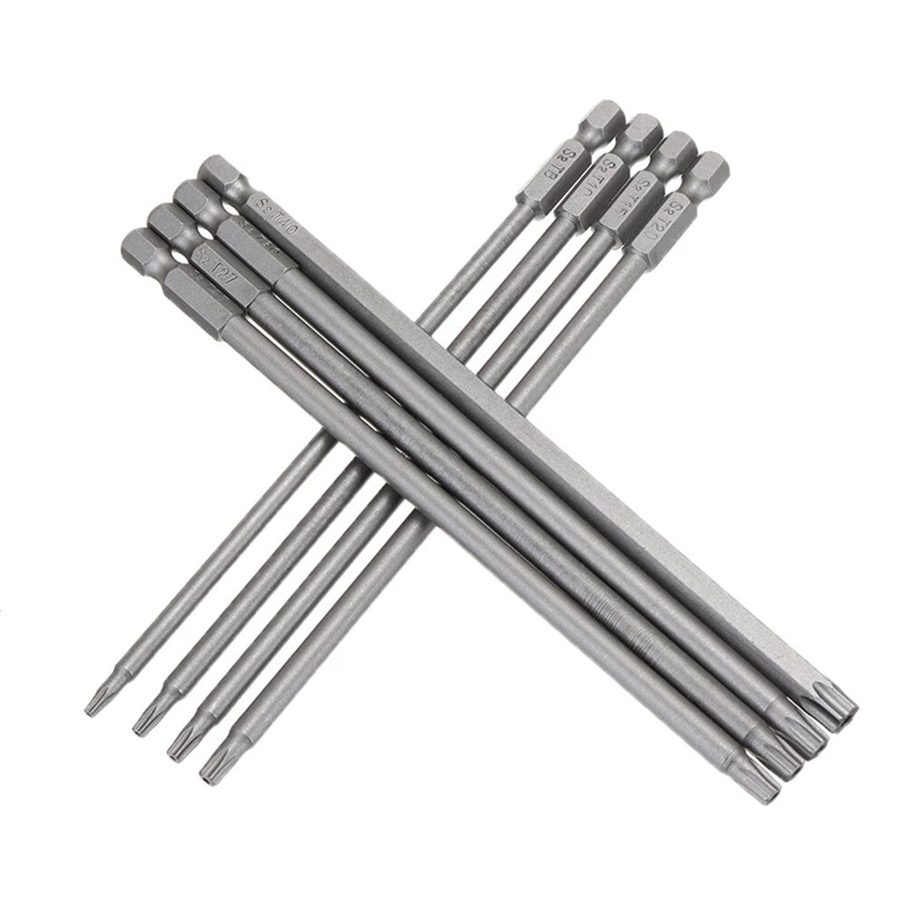 1pc magnetisk torx skruetrækker bit 150mm lange  t8 t10 t15 t20 t25 t27 t30 t40 håndværktøj skruetrækkere møtrik