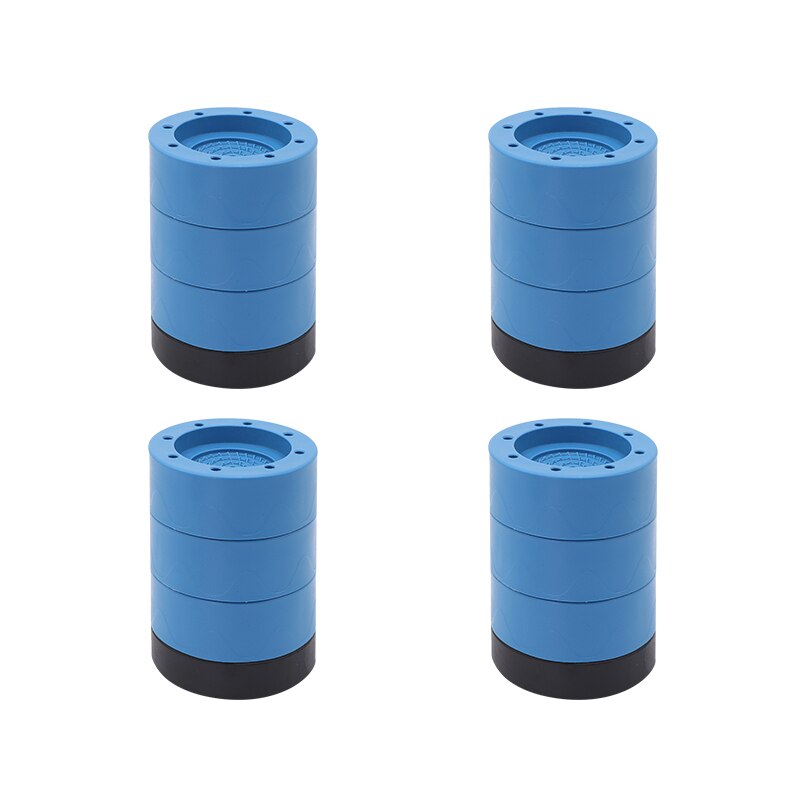 BETOCI 4PCS Washing Machine Floor Mats,Shock And Noise Reduction,Furniture Heightening Mat,Kitchen And Bathroom Non-Slip Mats: 4pcs Blue 8.5cm