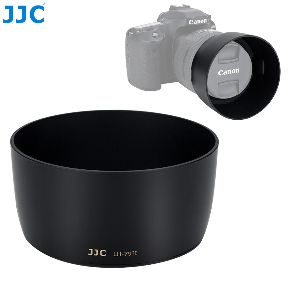 Jjc dedikoitu dslr -kameran vastavalosuoja, canon  ef 85mm f  / 1.2l usm &  ef 85mm f /1.2l ii usm -objektiivi korvaa canon es -79ii