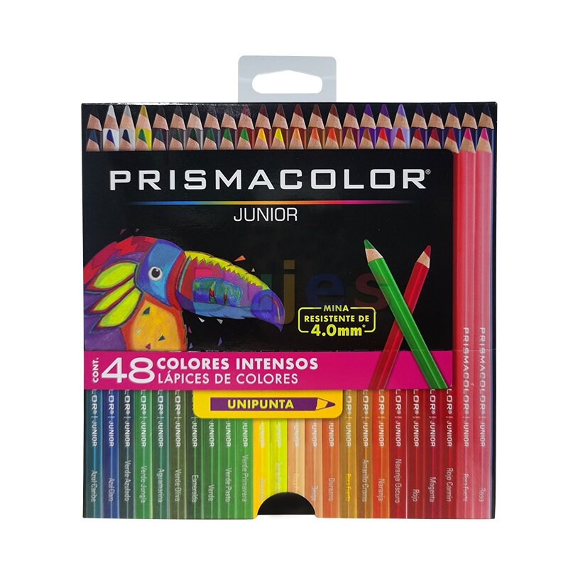 USA Prismacolor Junior colored pencil Assorted Colors,12/15/24/36/48 Pack Beautifully crafted with high wood, non- toxi: 48 color