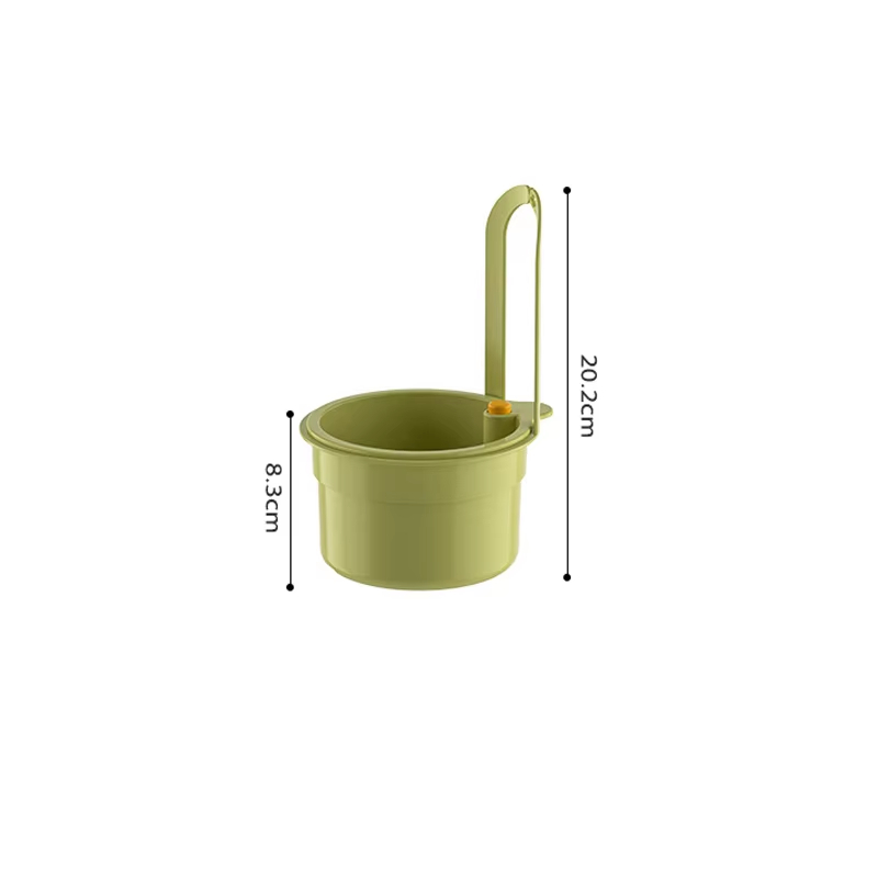 Cesta de drenaje para fregadero 2 en 1, bolsa de filtro colgante para grifo, cesta de volcado automático ajustable, estante de esponja para fregadero, recolector de residuos de cocina