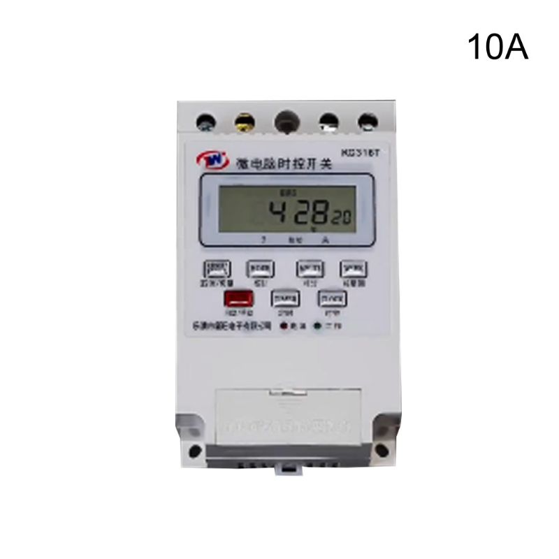 KG316T Digital Timer Switch AC220V30A Automatic Time Controller Home Appliances: Silver