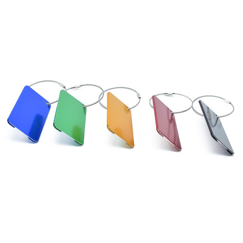 Aluminium Legering Bagage Tags Koffer Label Naam Adres Id Tas Bagagelabel Reizen Accessoires