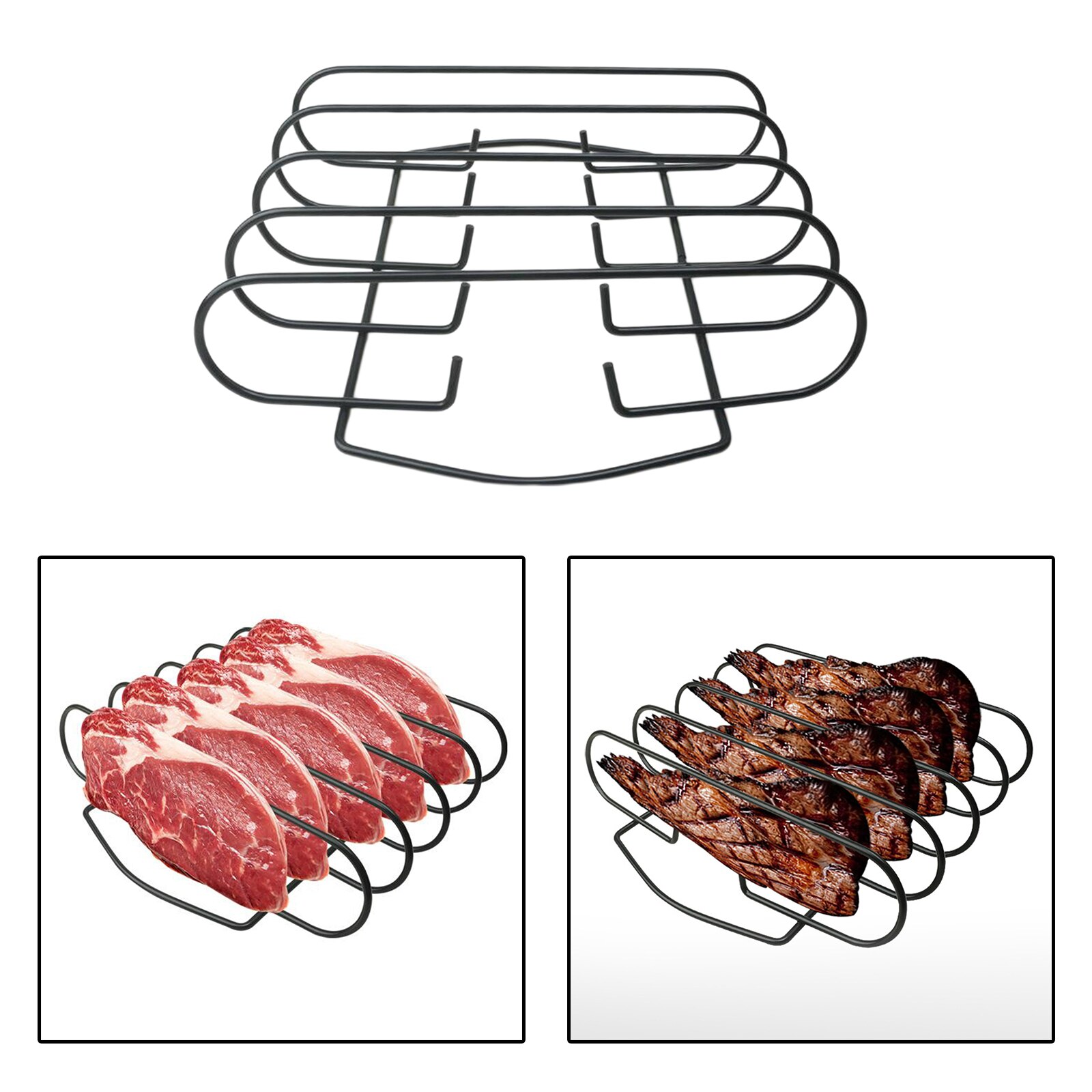 Rib Rack Bbq Gebraden Rack Steak Rack Houtskool Gr... – LovingPrices